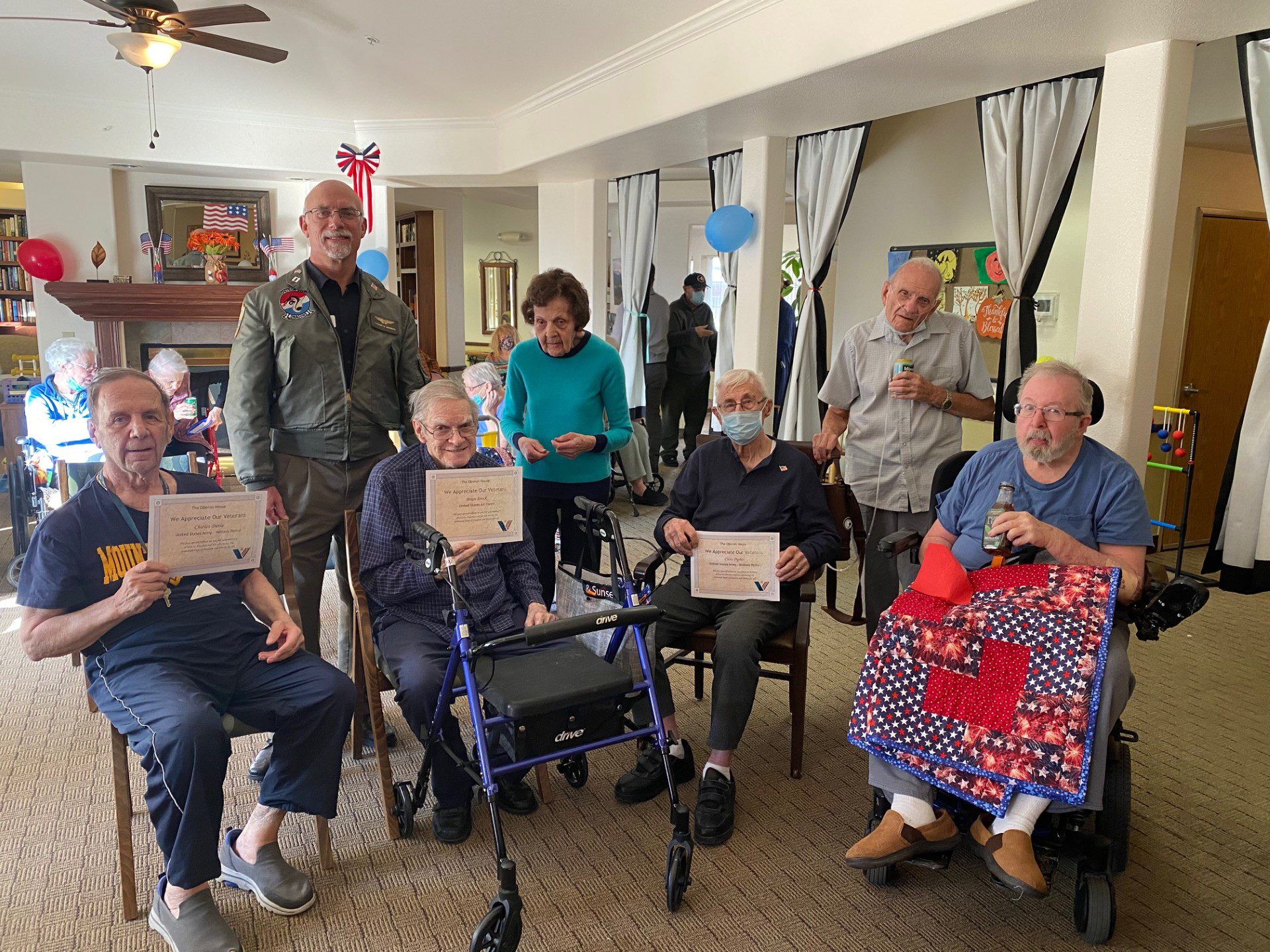 Residents Playing Board Games In The Lounge